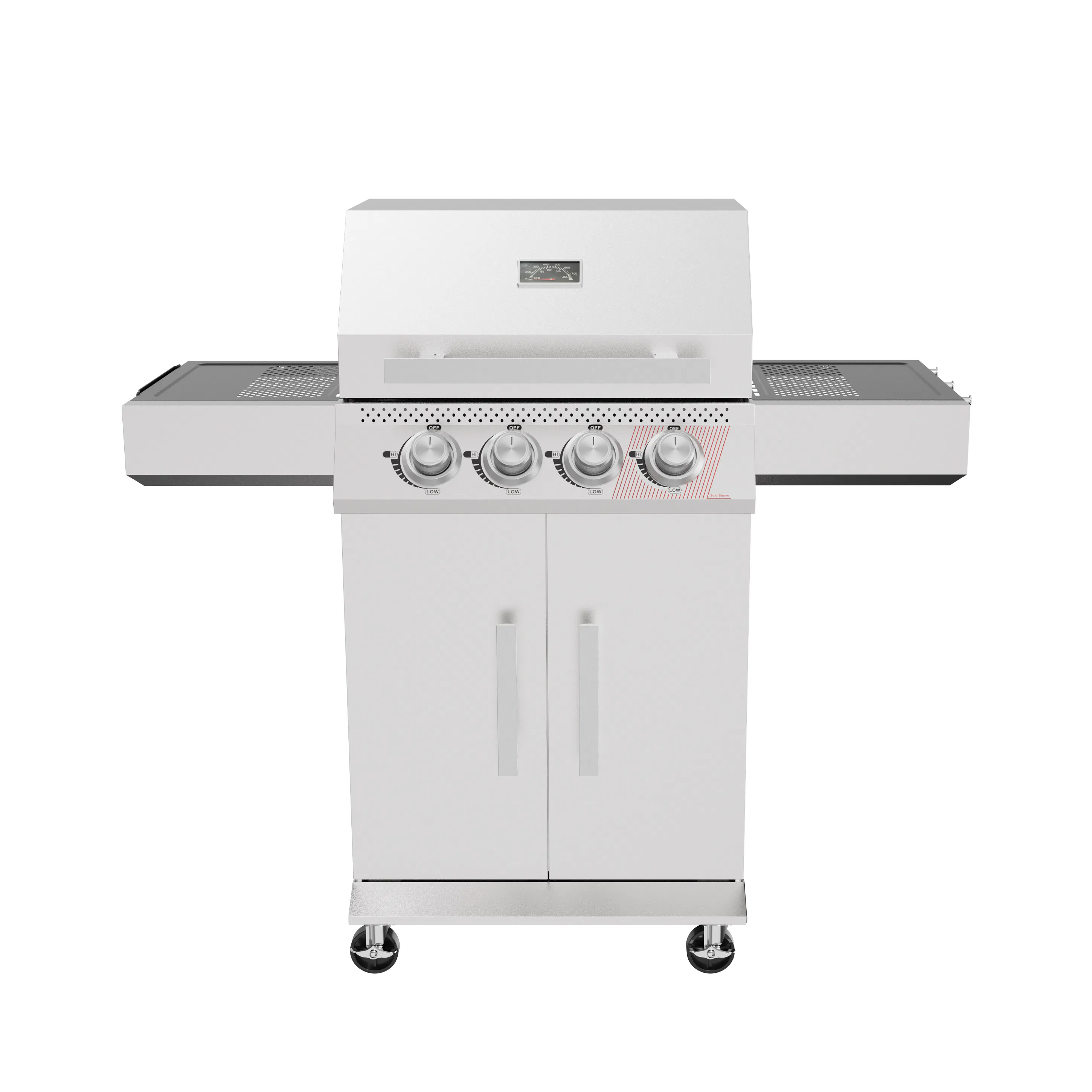 Gasolgrill Bluegaz Z40 Rostfritt Stål 3 Brännare & Sizzle Burner