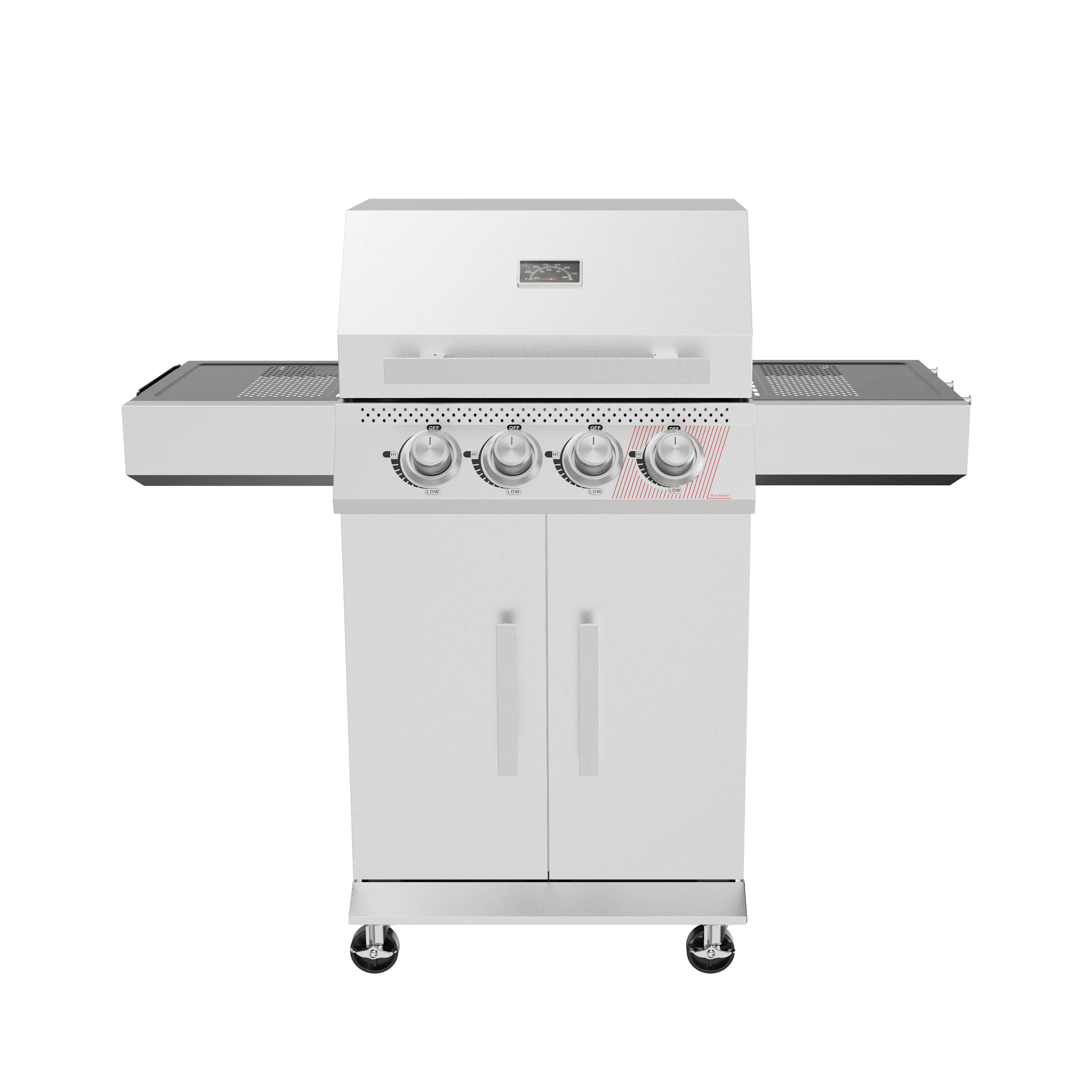 Gasolgrill Bluegaz Z40 Rostfritt Stål 3 Brännare & Sizzle Burner