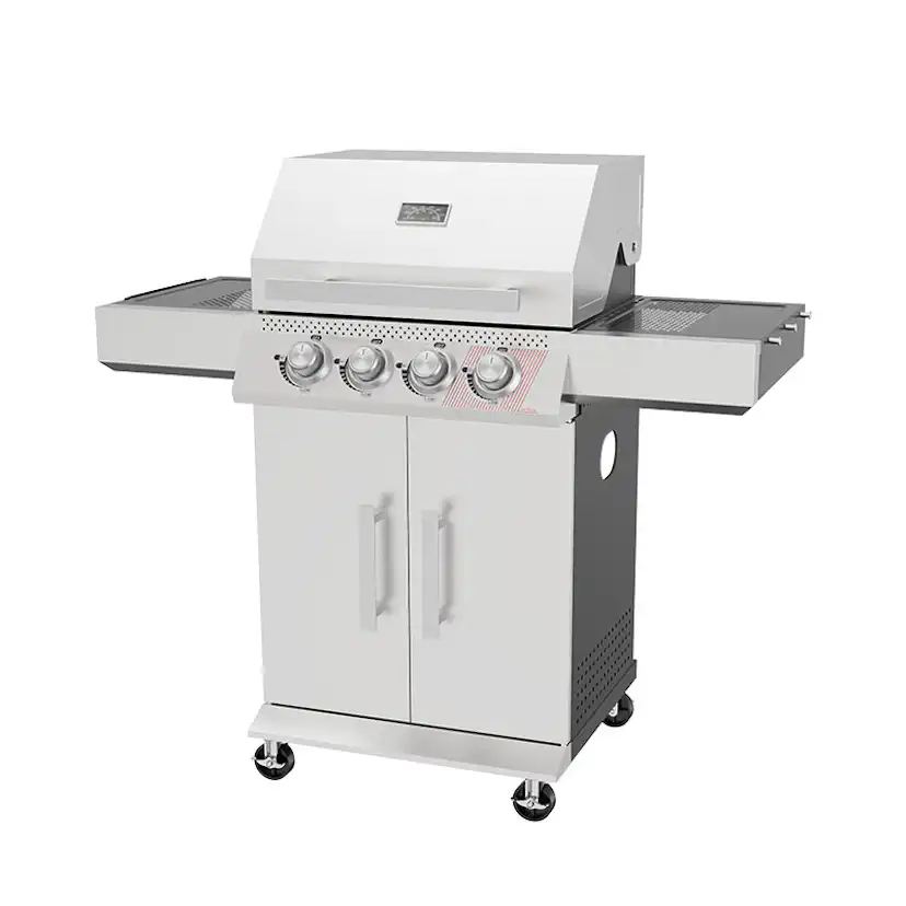 Gasolgrill Bluegaz Z40 Rostfritt Stål 3 Brännare & Sizzle Burner