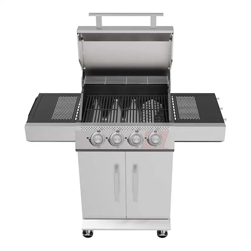 Gasolgrill Bluegaz Z40 Rostfritt Stål 3 Brännare & Sizzle Burner