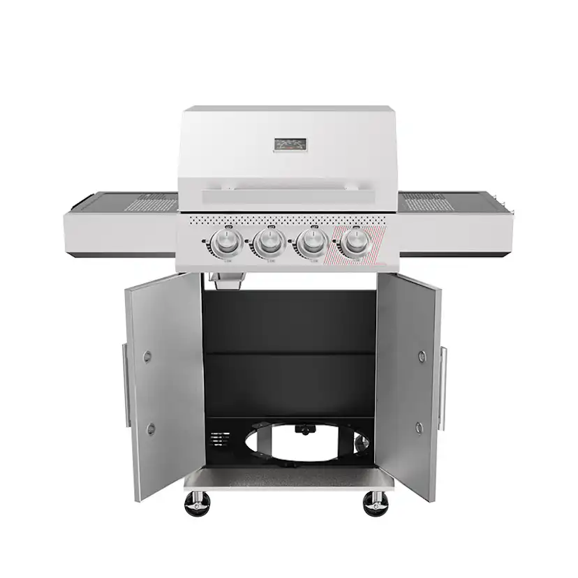 Gasolgrill Bluegaz Z40 Rostfritt Stål 3 Brännare & Sizzle Burner