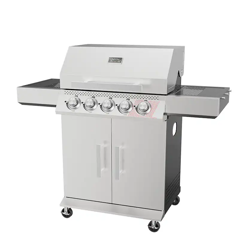Gasolgrill Bluegaz Z50 Rostfritt Stål 4 Brännare & Sizzle Burner