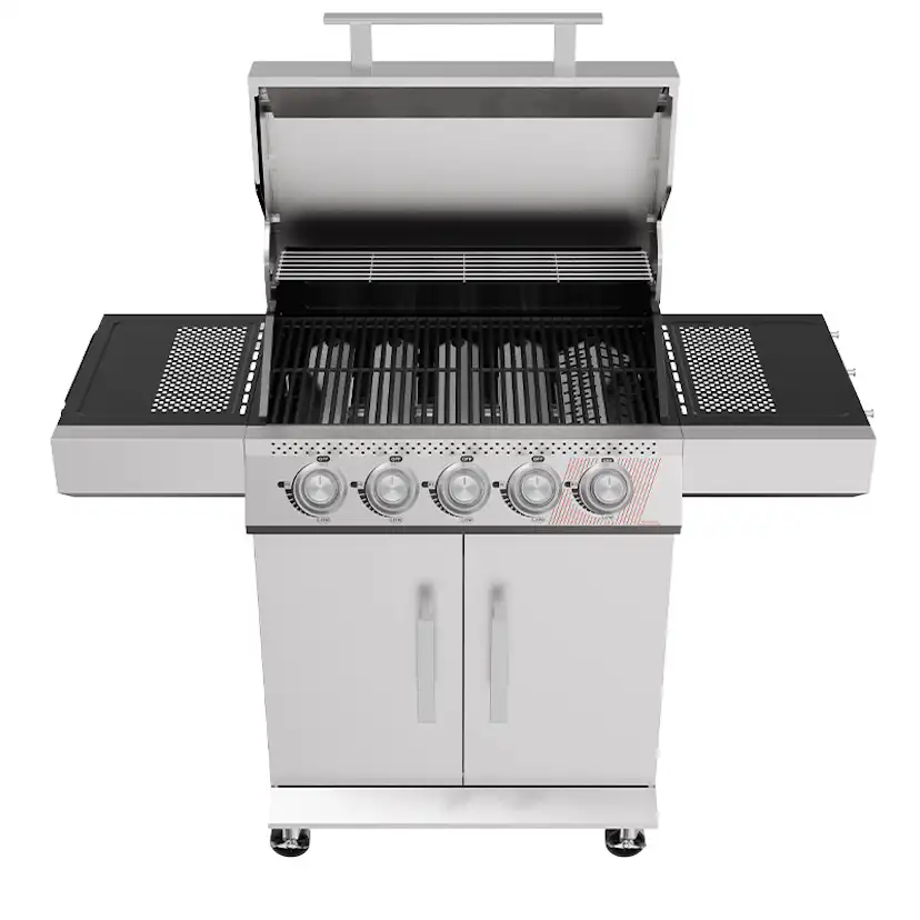 Gasolgrill Bluegaz Z50 Rostfritt Stål 4 Brännare & Sizzle Burner