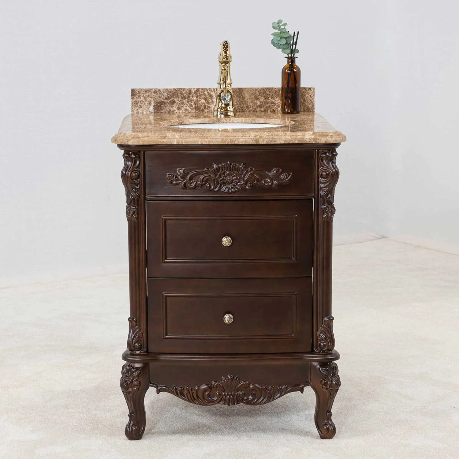 Tvättställsskåp Vesani Ottawa Beige Marmor