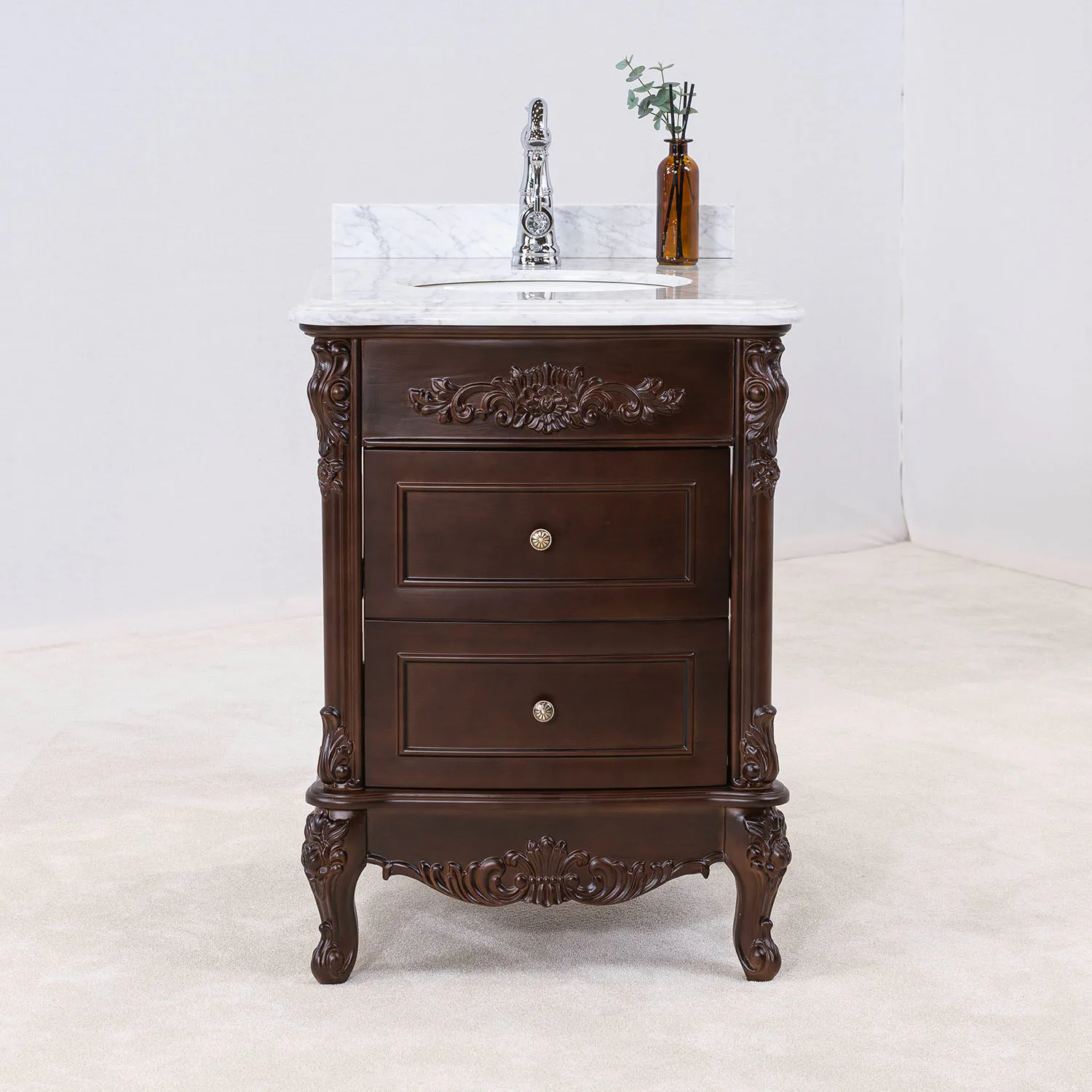 Tvättställsskåp Vesani Ottawa Vit Marmor