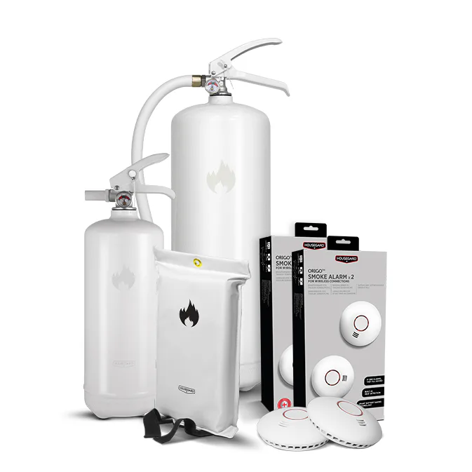 Brandskydd Housegard Lilla Villapaketet White Design