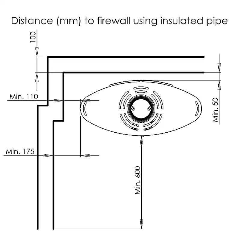 Braskamin Aduro 15 Svart Fristående 6,5kW