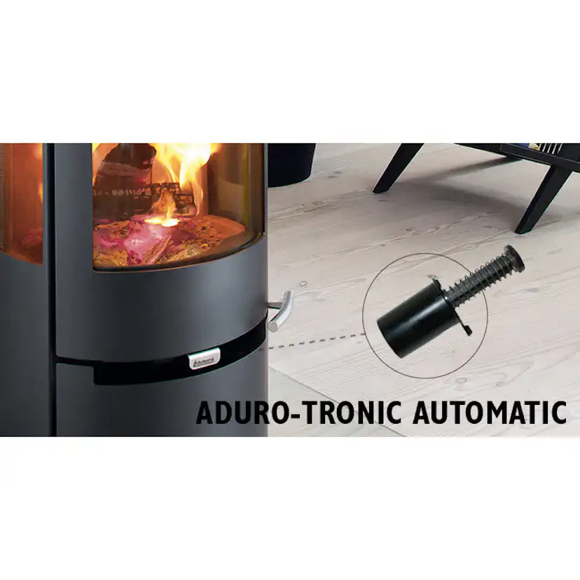 Braskamin Aduro 9.5 Fristående med Sidoglas 9kW