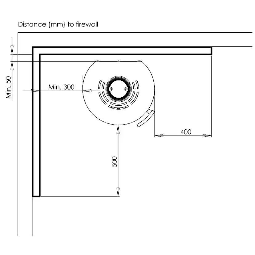 Braskamin Aduro 9.7 Fristående med Sidoglas 9kW