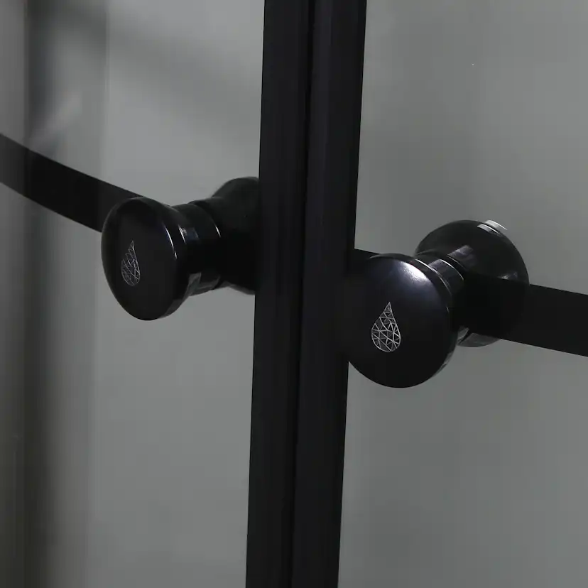 Duschkabin Bathlife Betrakta 80x80 Svart/Vit