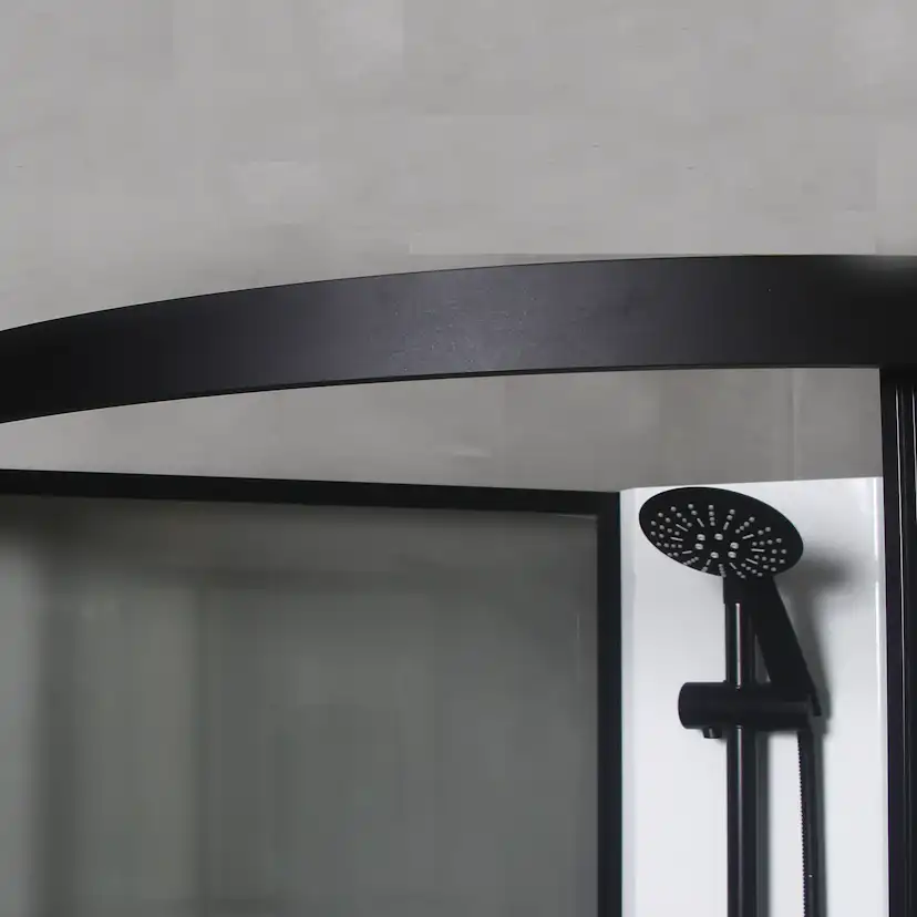 Duschkabin Bathlife Betrakta 90x90 Svart/Vit