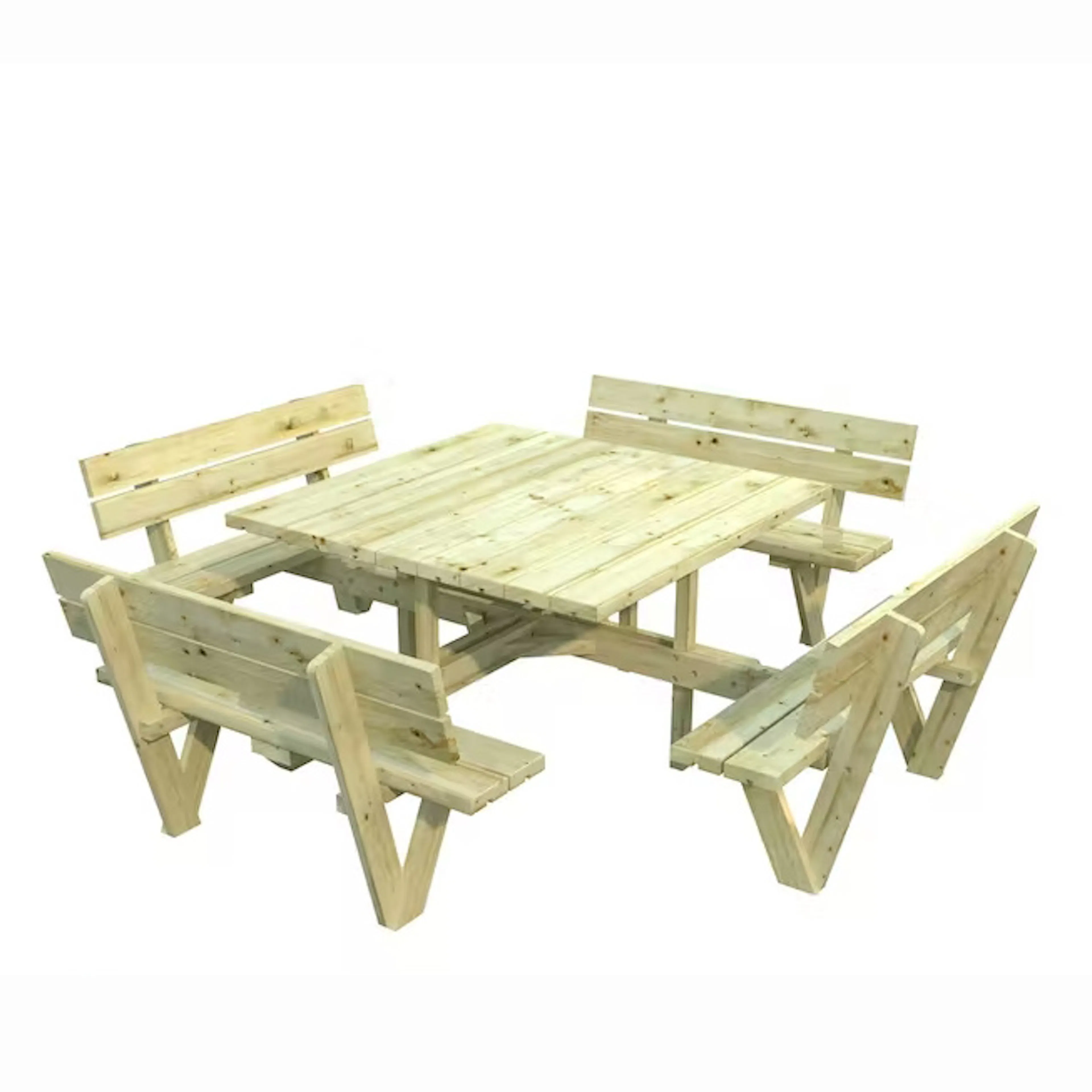 Picknickbord Palmako Arthur med Ryggstöd Utomhus