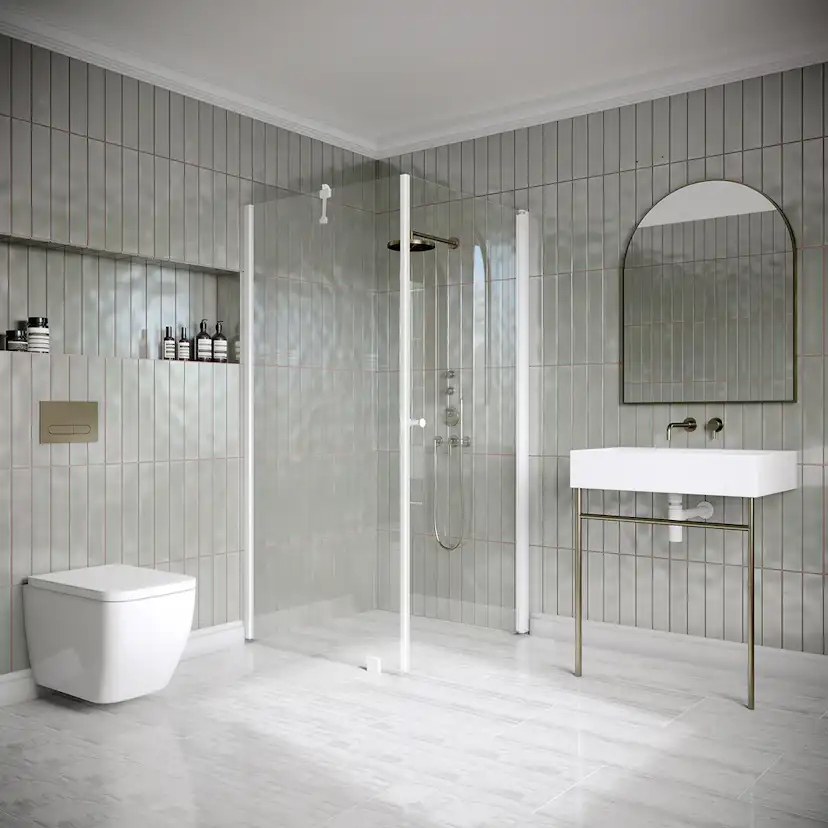 Duschhörn Hietakari Classic 146 Fast Vägg och Vändbar Dörr