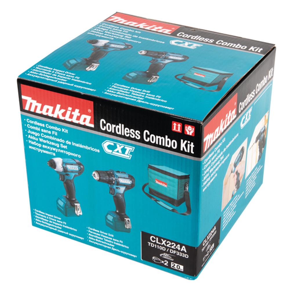 Combokit Makita CXT CLX224A med Batteri