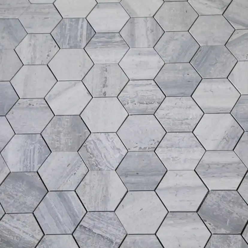 Natursten ArtStone Norway Blue Hexagon Polerad 10x10 cm