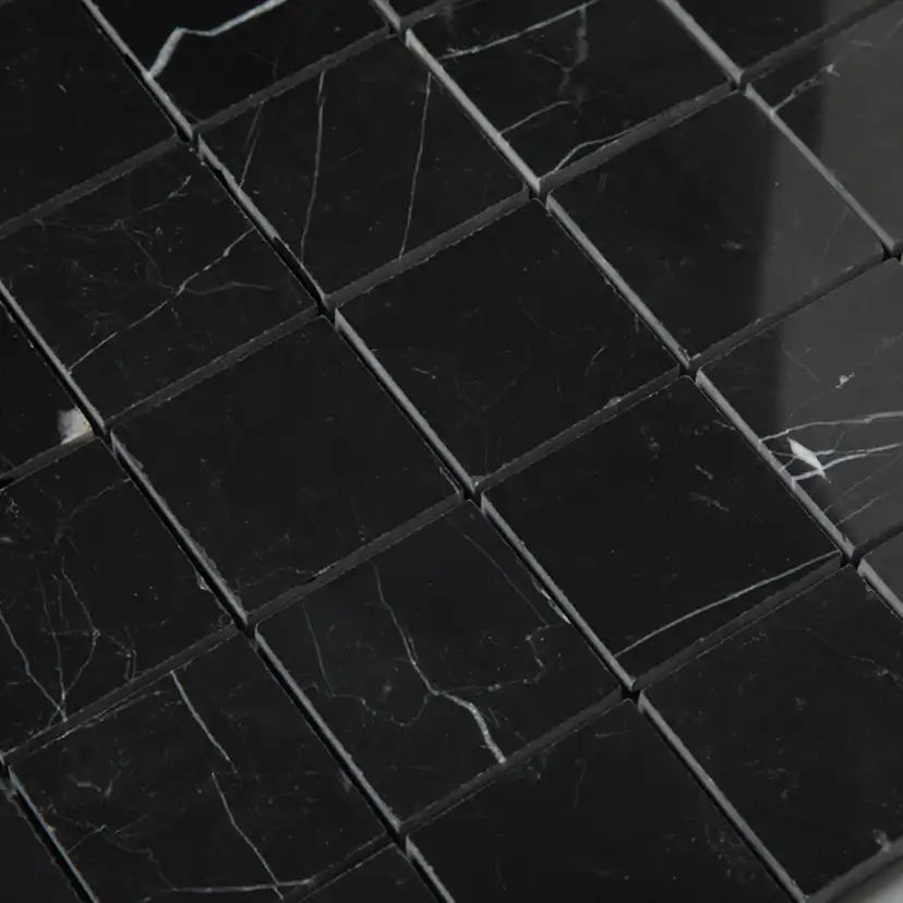 Natursten ArtStone Nero Marquina Polerad 5x5 cm