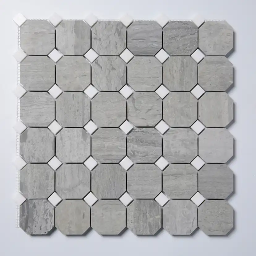 Natursten ArtStone Norway Blue Octagon Polerad 5x5 cm