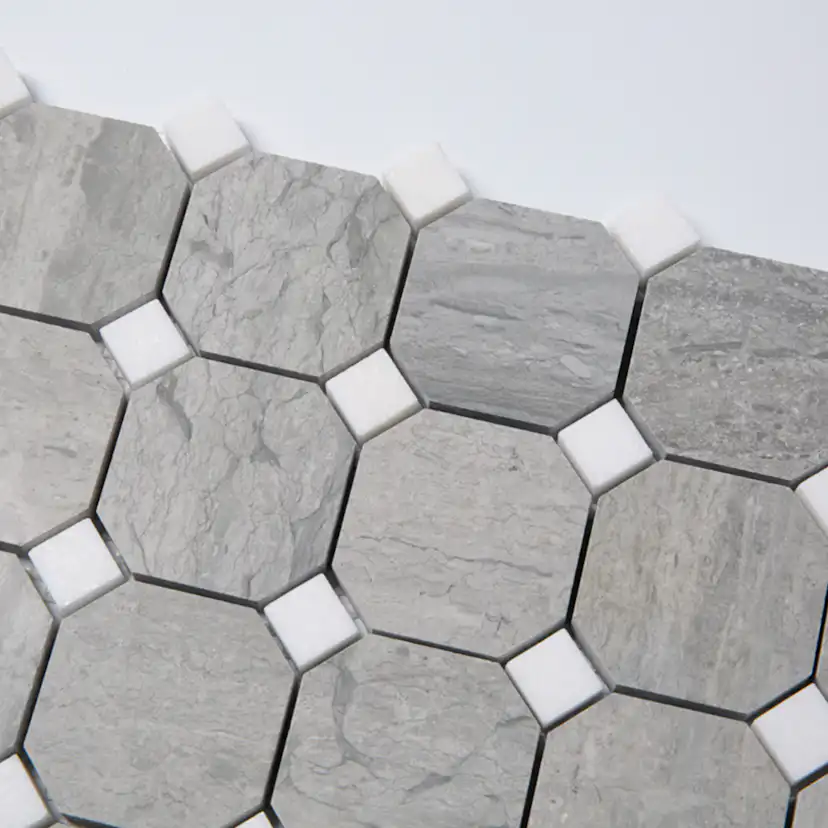 Natursten ArtStone Norway Blue Octagon Polerad 5x5 cm