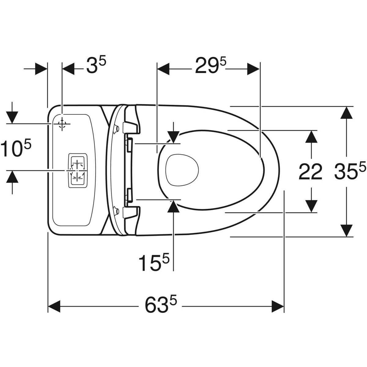 Toalettstol IFÖ Vinta Rimfree för P-Lås