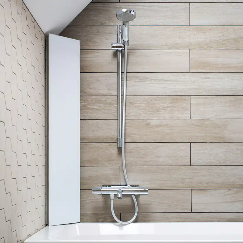 Duschhylla Macro Design Hide för Hörn