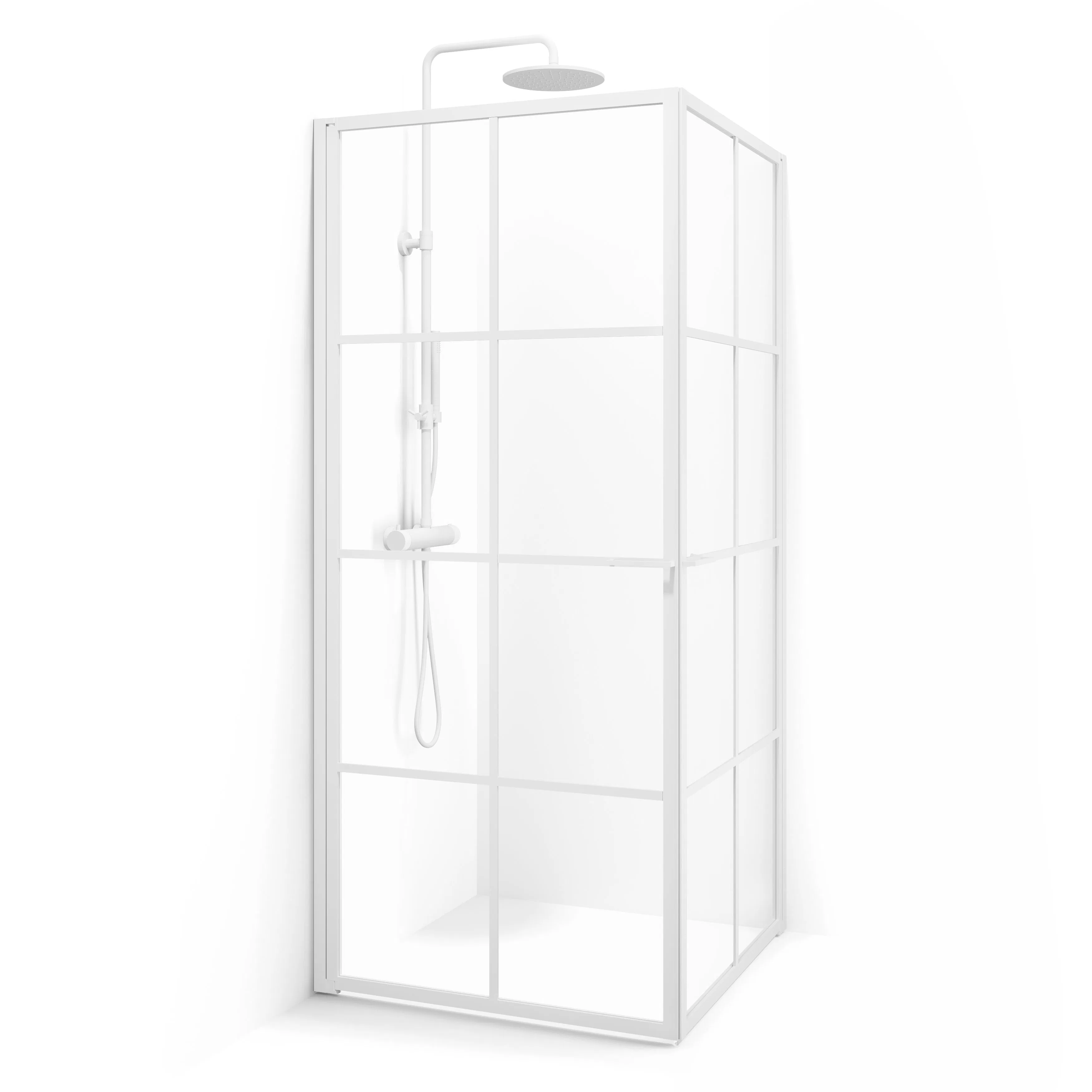 Duschhörn Macro Design Empire Hörna Klarglas Med Spröjs