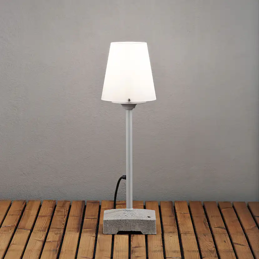 Dekorationsbelysning Gnosjö Konstsmide Lucca Lounge Låg E27 Grå