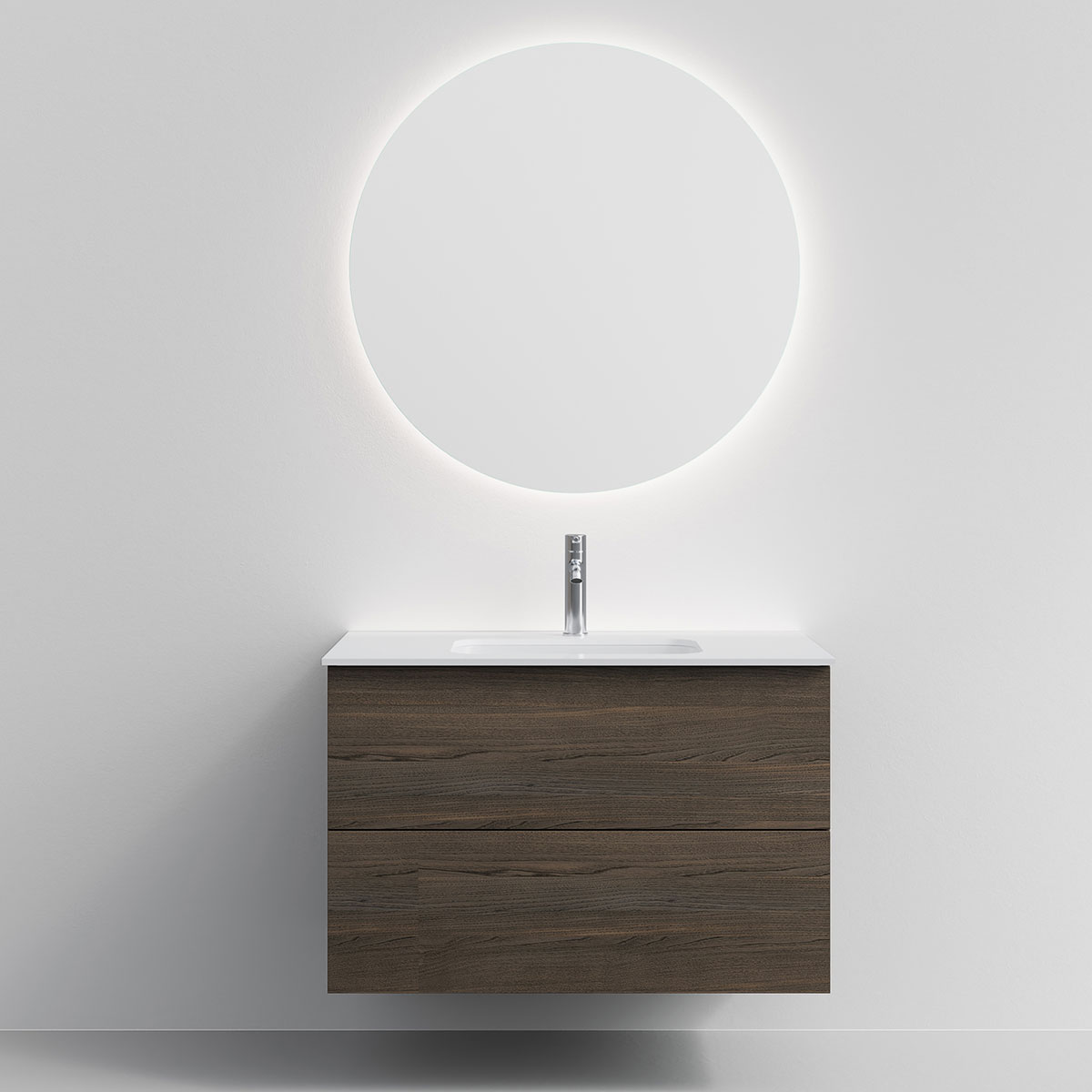 Tvättställsskåp Temal Astra med Tvättställ Onni och Spegel Halo