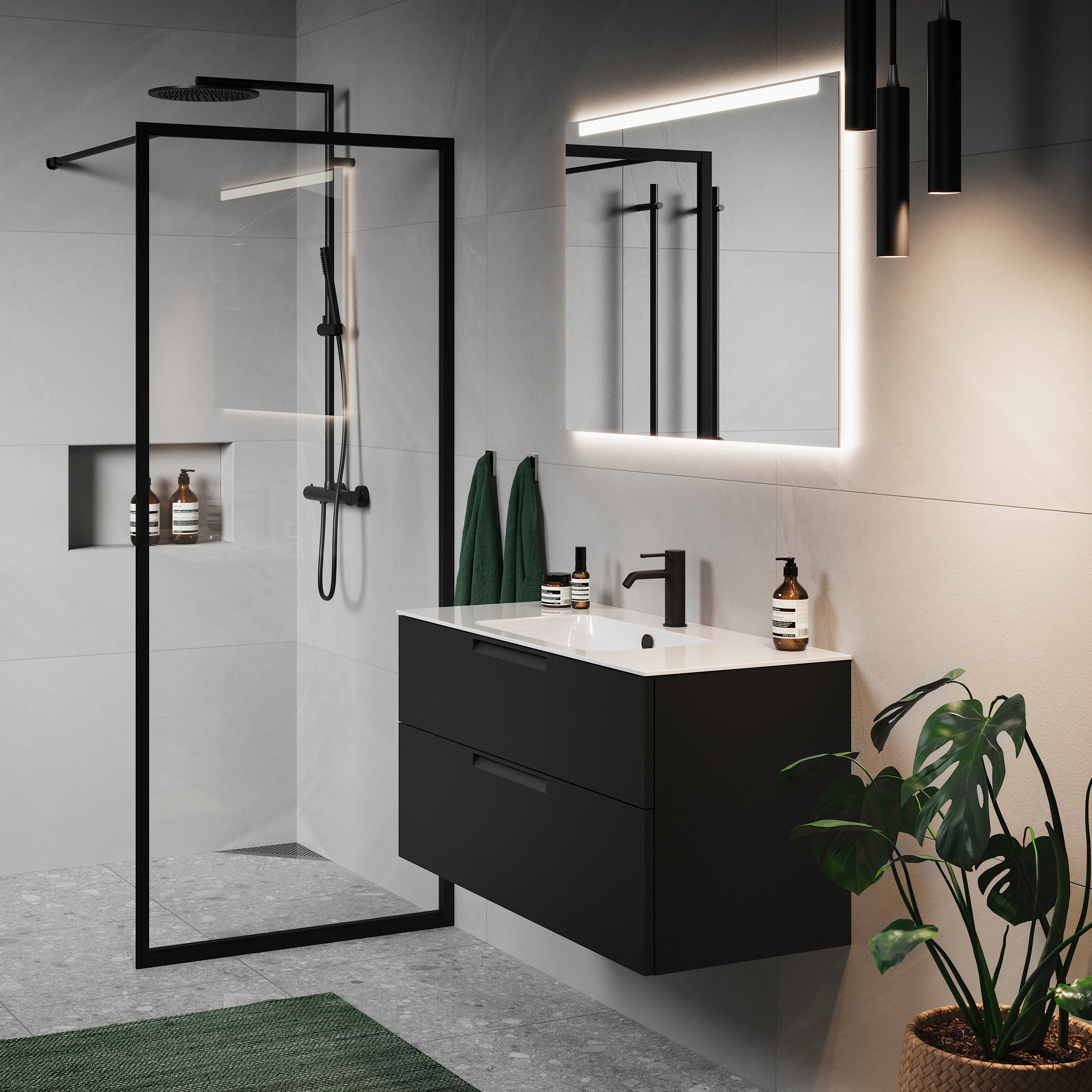 Duschvägg Macro Design Empire Klarglas