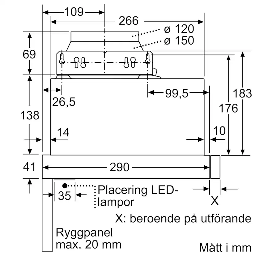 Köksfläkt Bosch DFM064A53