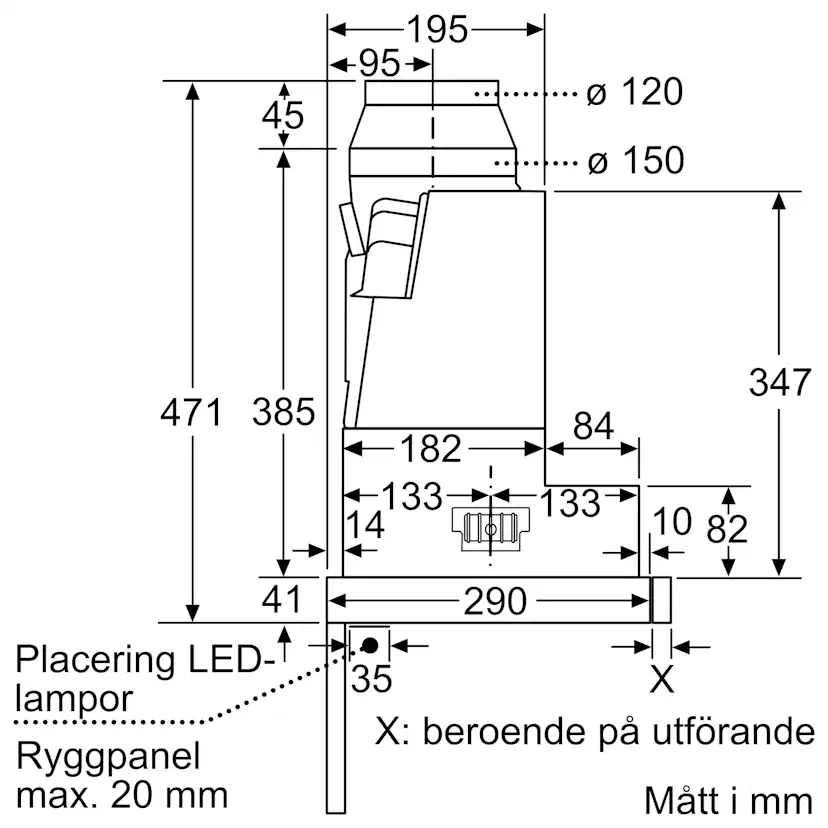 Köksfläkt Bosch DFS067A51
