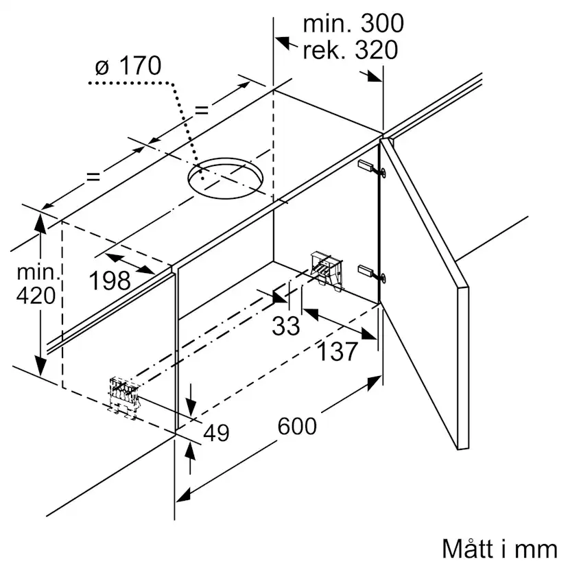 Köksfläkt Bosch DFS097A51