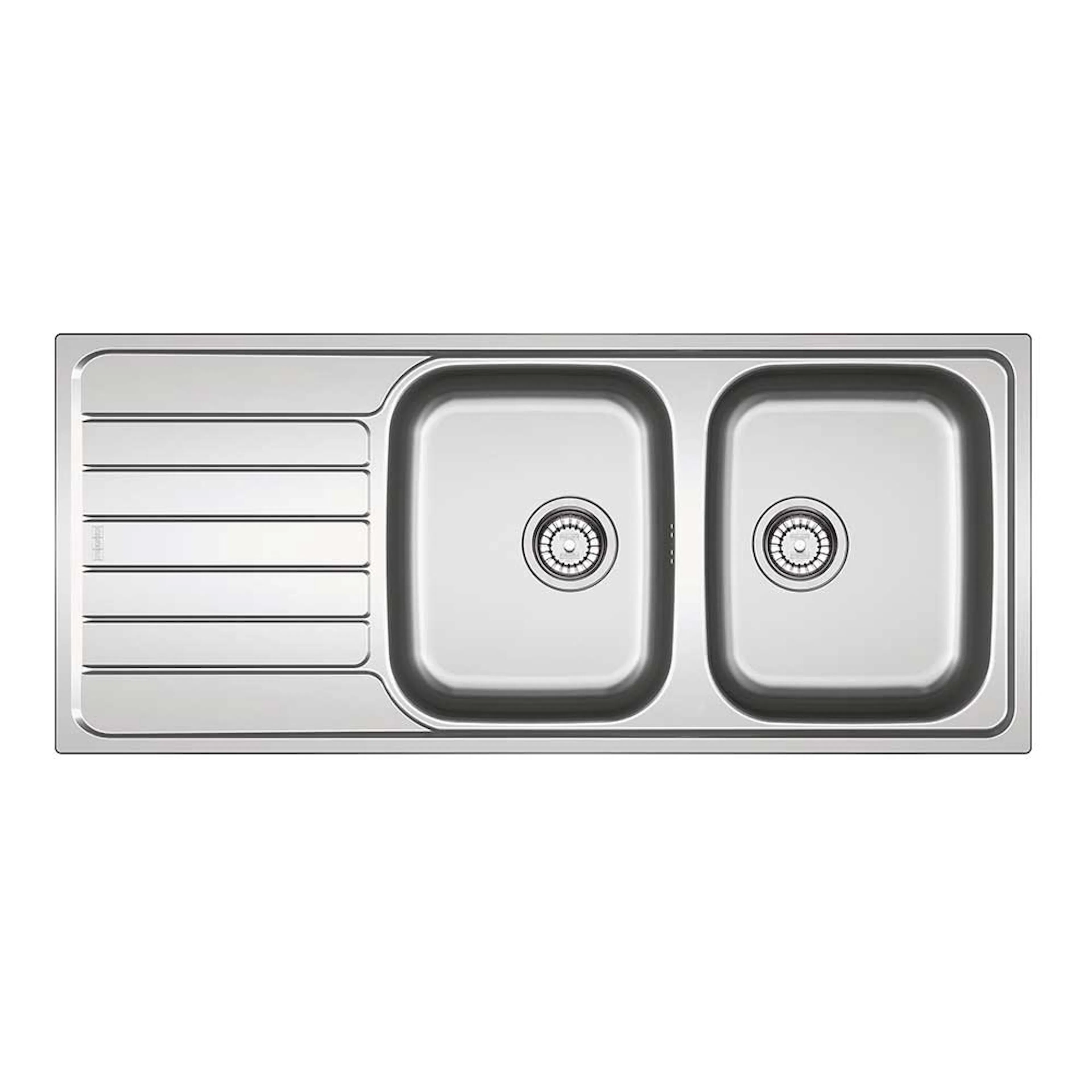 Diskbänk Franke SKX 621 Rostfri Vändbar Dubbel Diskho