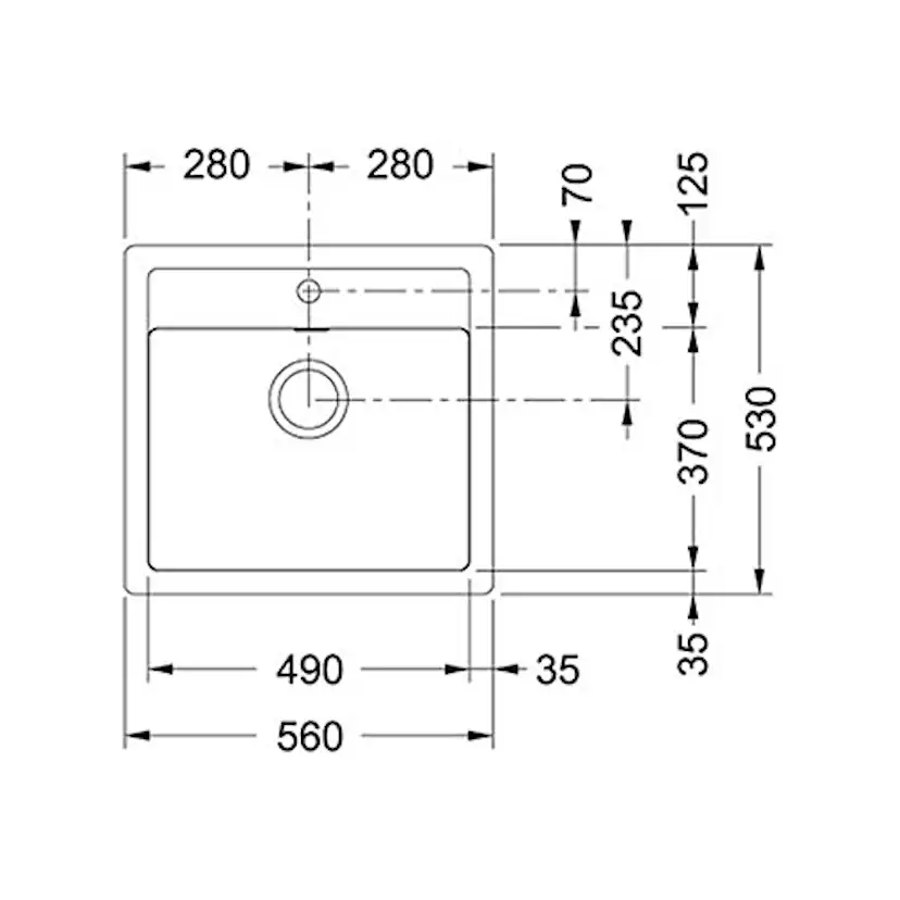 Diskho Franke Sirius SID 610-50 TH Tectonite