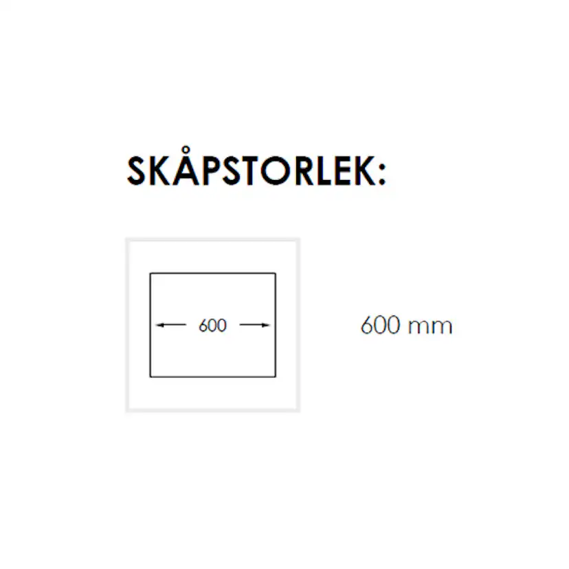 Diskho Nordic Tech Radius 550 X Rostfritt Stål för Kök och Tvättstuga