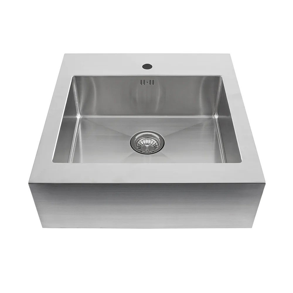 Diskho Nordic Tech Radius Solid 500 för Kök och Tvättstuga, Rostfri