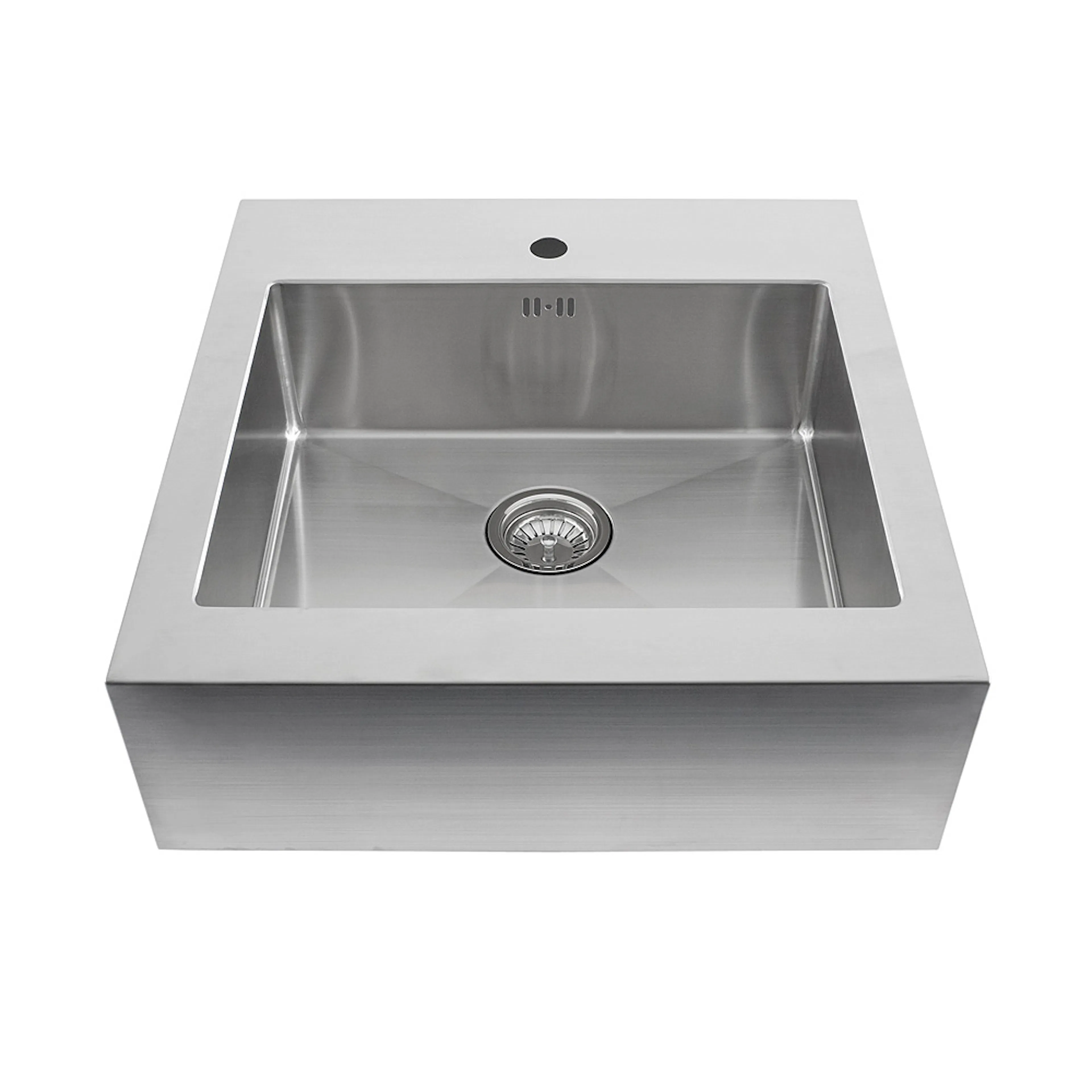 Diskho Nordic Tech Radius Solid 500 för Kök och Tvättstuga, Rostfri