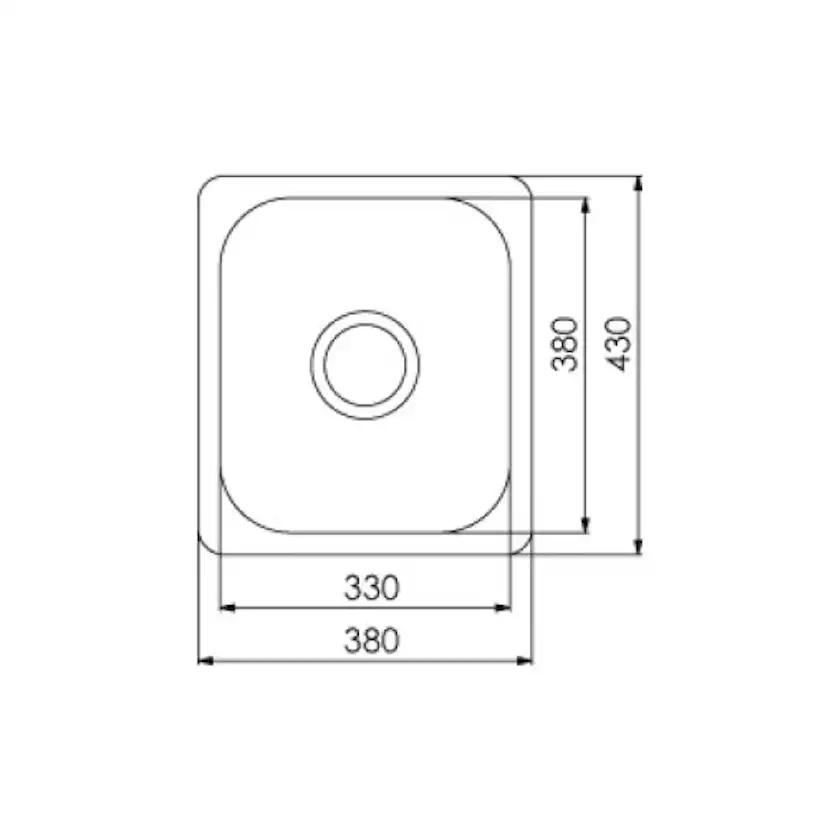 Diskho Nordic Tech Rubin NR 330 för Kök och Tvättstuga, Rostfri Stål