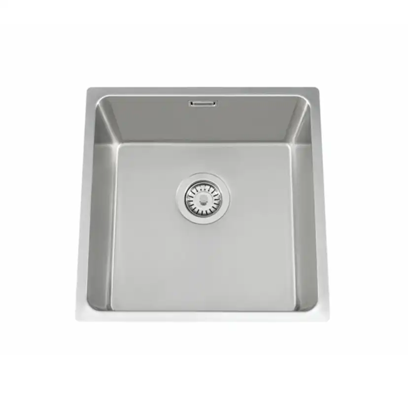 Infälld Diskho Nordic Tech Zirkon 400 Rostfri Enkel med Korgventil & Vattenlås