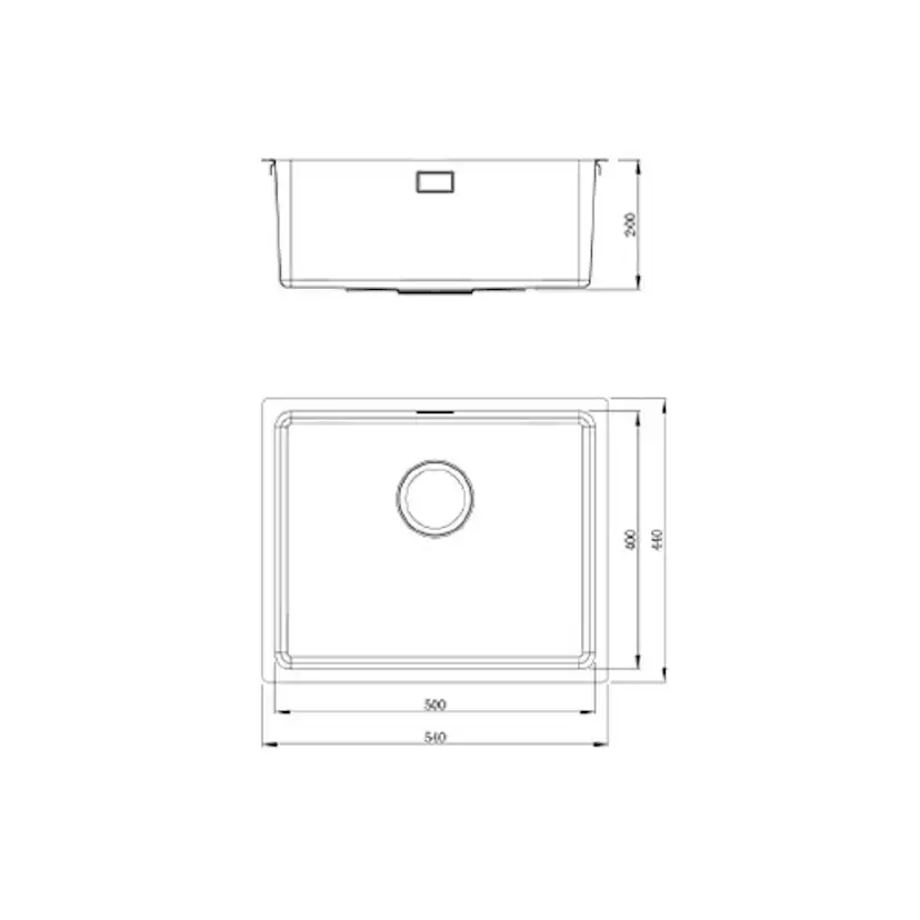 Diskho Nordic Tech Zirkon 500 Rostfritt Stål för Kök och Tvättstuga