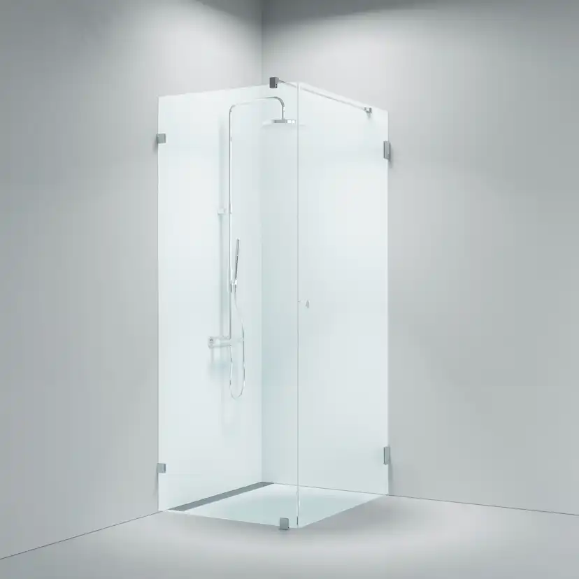 Duschhörn Strømberg Lucca 130 Fastvägg med Dörr