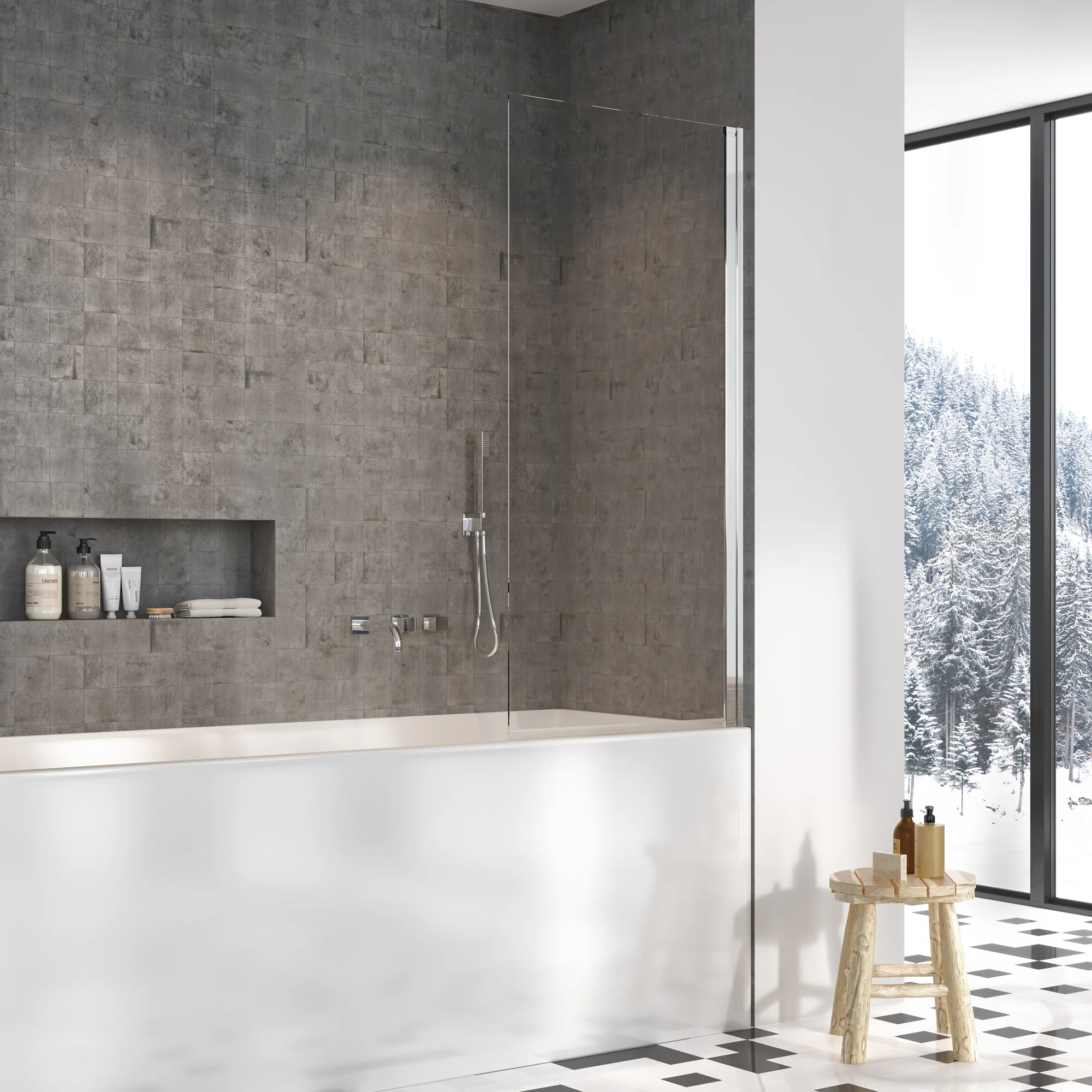 Badkarsvägg Strømberg Noma 70