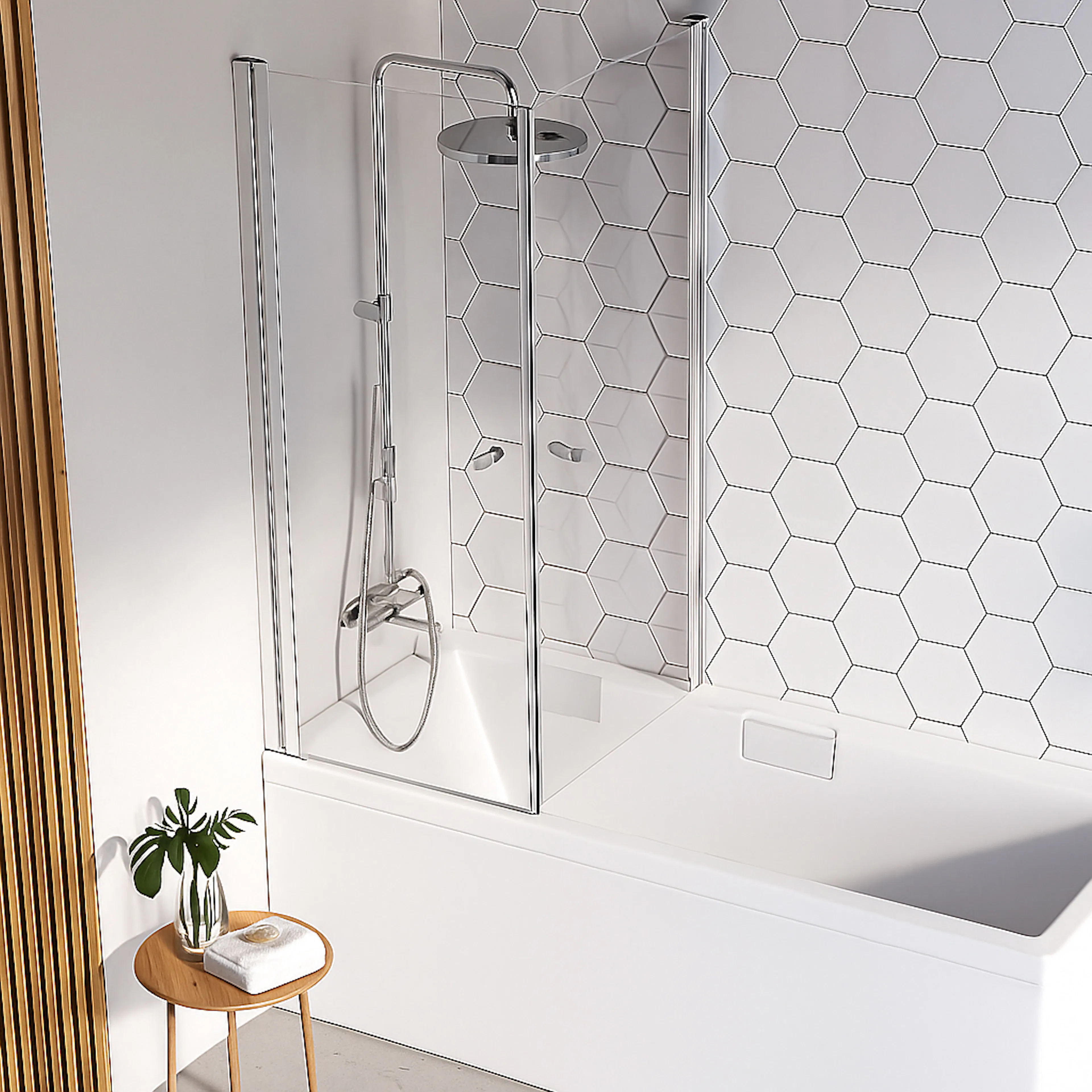 Badkarsvägg Strømberg Noma 83 Hörn