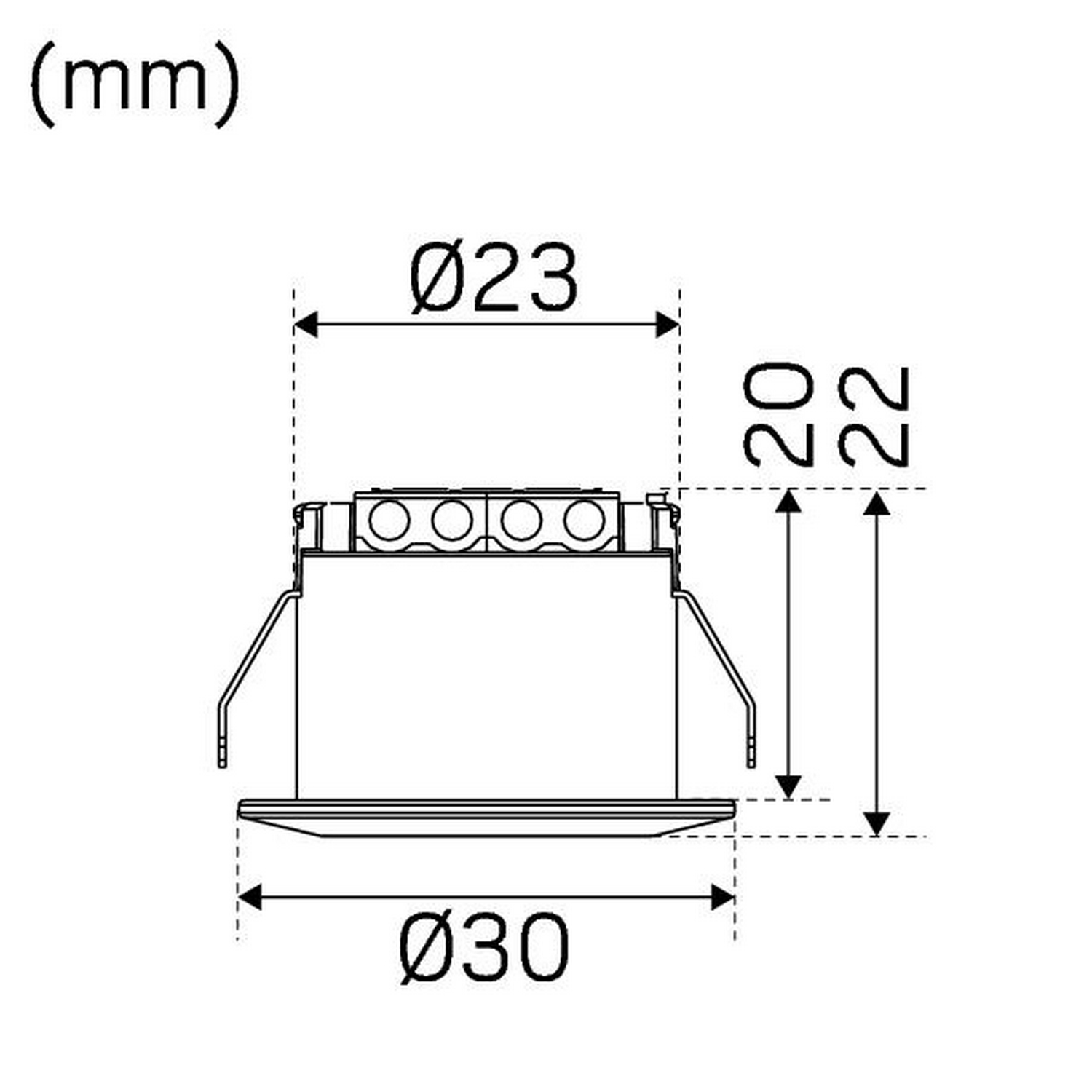 Downlight Hide-a-lite Core Smart 45°