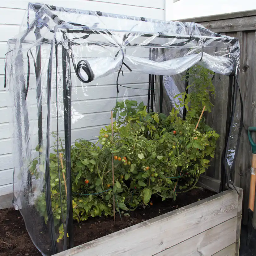 Drivhus Flexigarden för Odlingslåda Svart