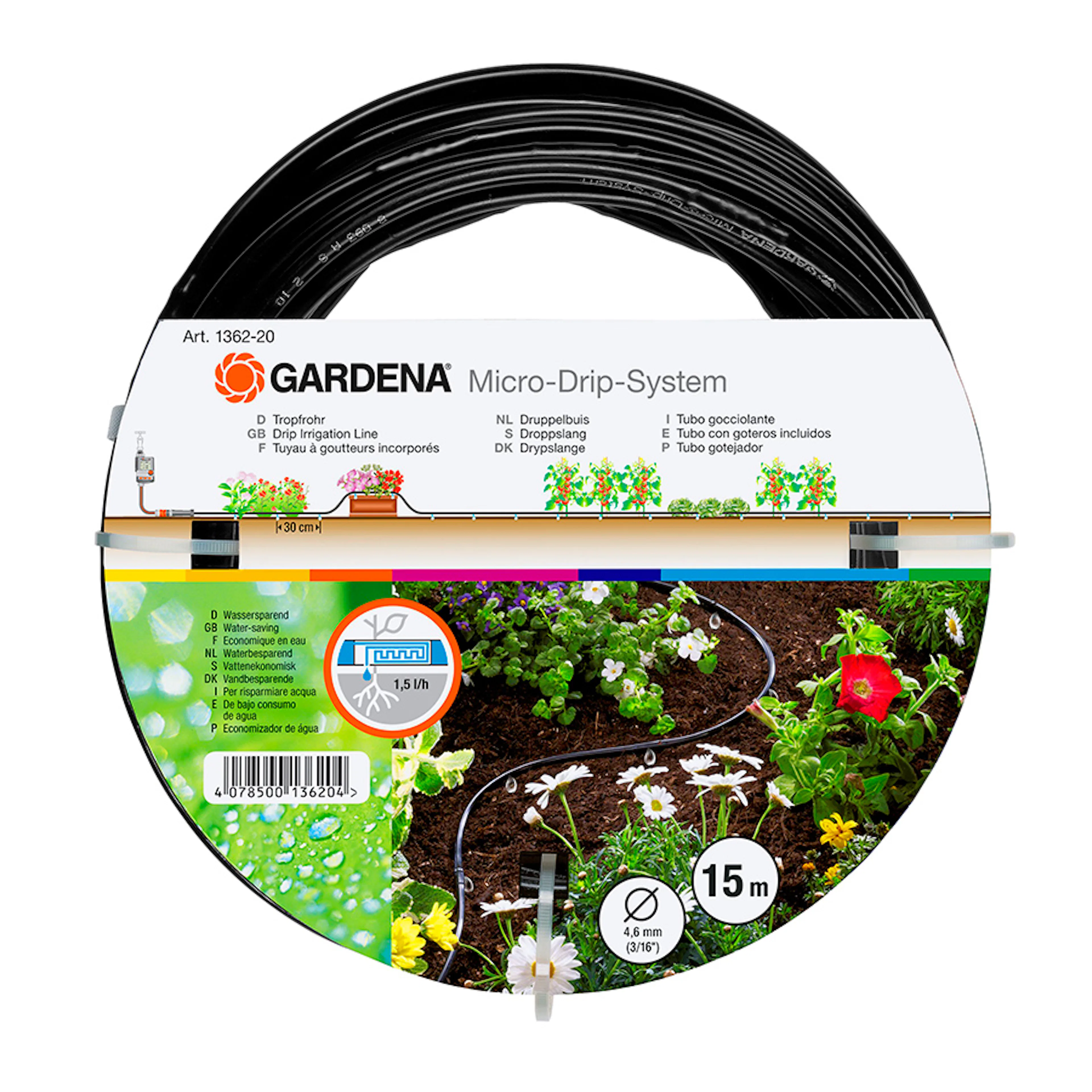 Droppslang Gardena Ovan Jord 15 m Utan Kopplingar