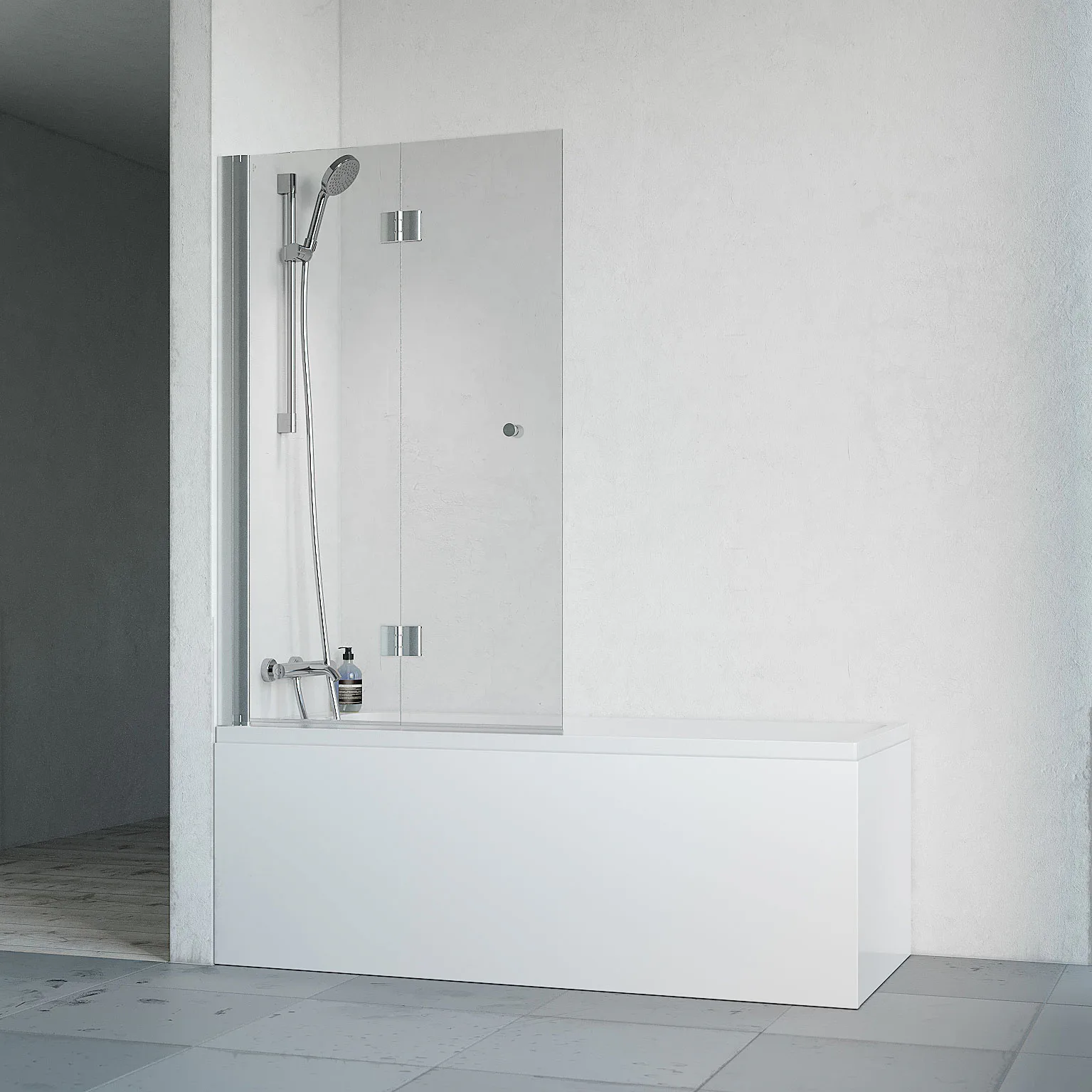 Badkarsvägg Macro Design Spirit Vikbar