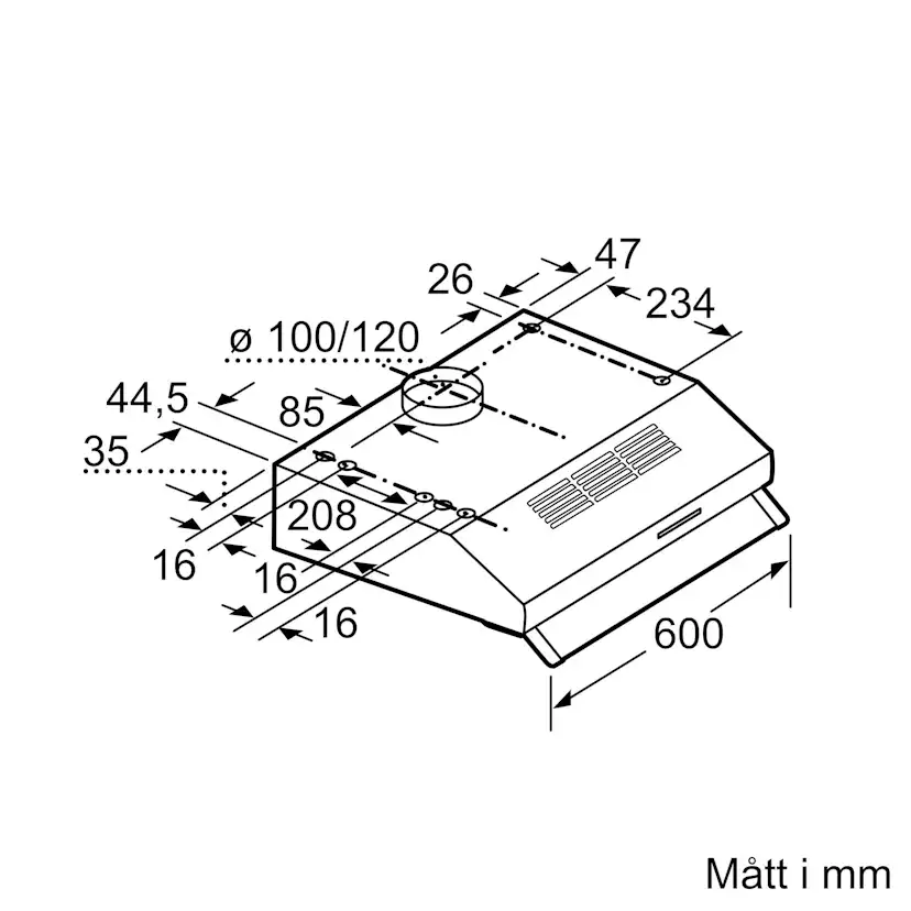 Köksfläkt Bosch DUL63CC50
