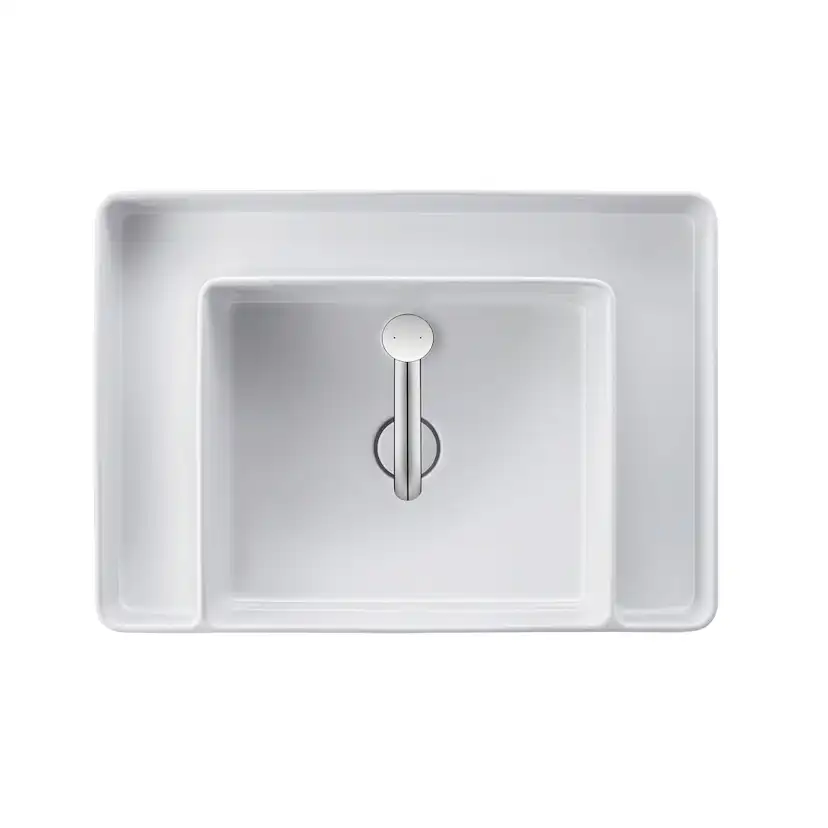 Tvättställ Duravit Bento Starck Box för Placering på Bänkskiva 650 mm