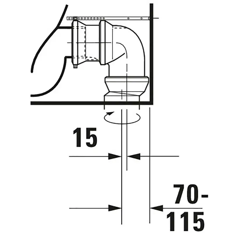 Toalettstol Duravit Me by Starck 217009