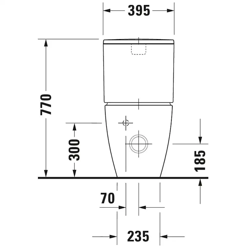 Toalettstol Duravit Me by Starck 217009